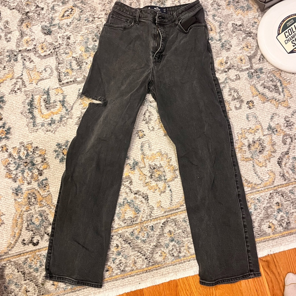 Hollister High-Rise Charcoal Denim Jeans